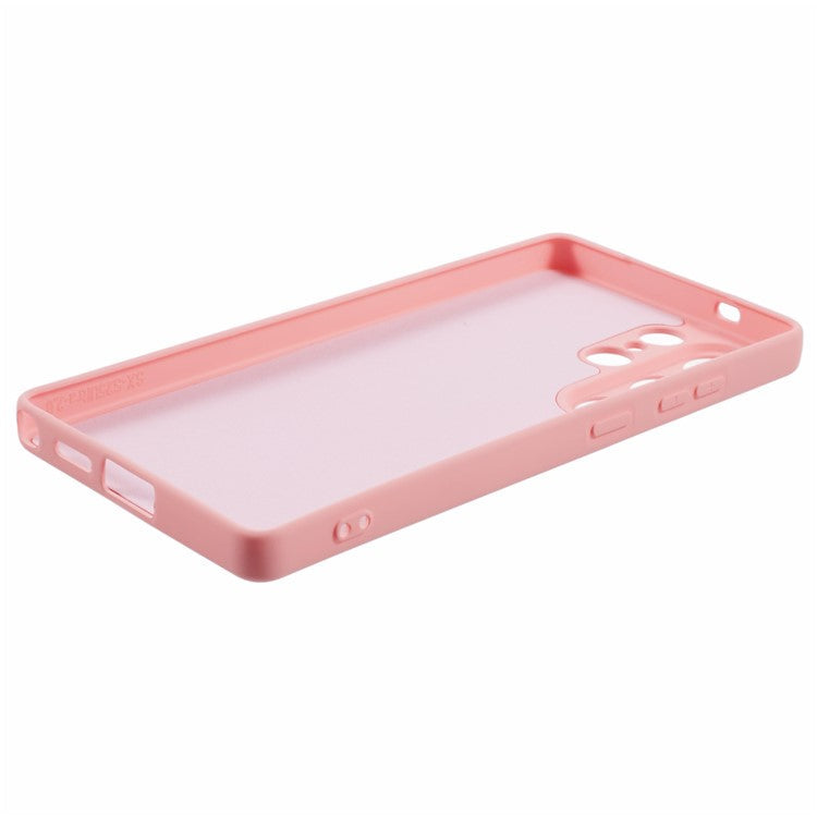 For Samsung Galaxy S25 Ultra Case Arc Edge 2.0mm TPU Protective Phone Cover - Pink