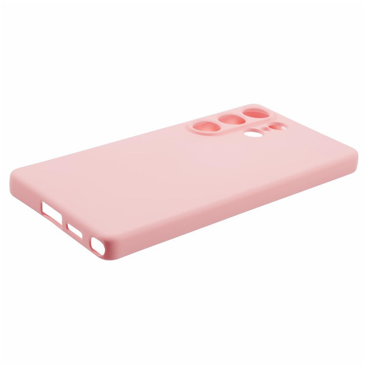 For Samsung Galaxy S25 Ultra Case Arc Edge 2.0mm TPU Protective Phone Cover - Pink