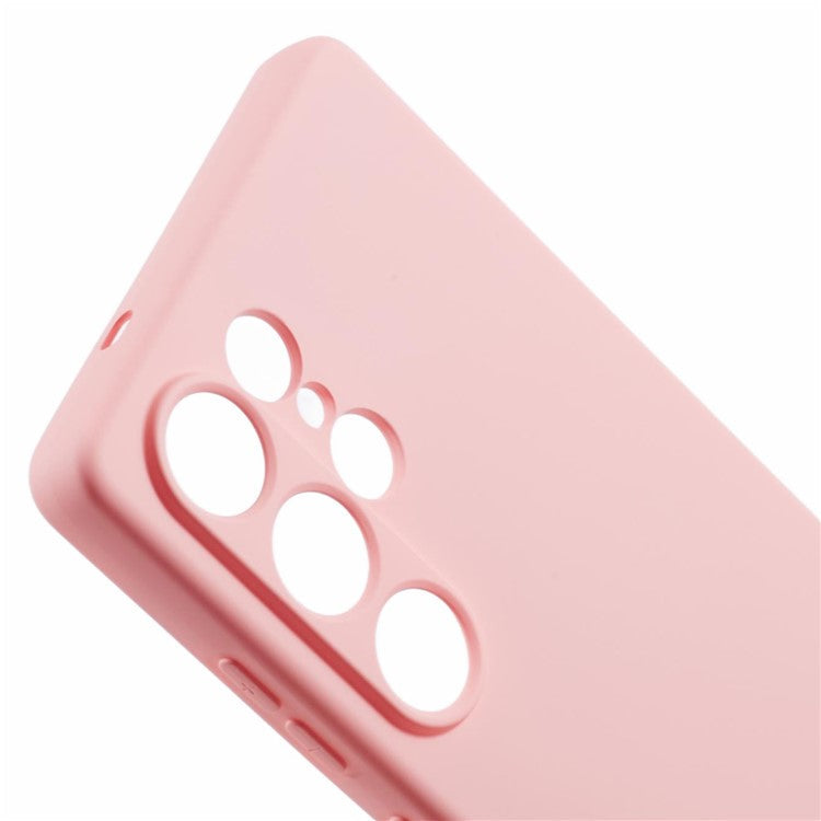 For Samsung Galaxy S25 Ultra Case Arc Edge 2.0mm TPU Protective Phone Cover - Pink