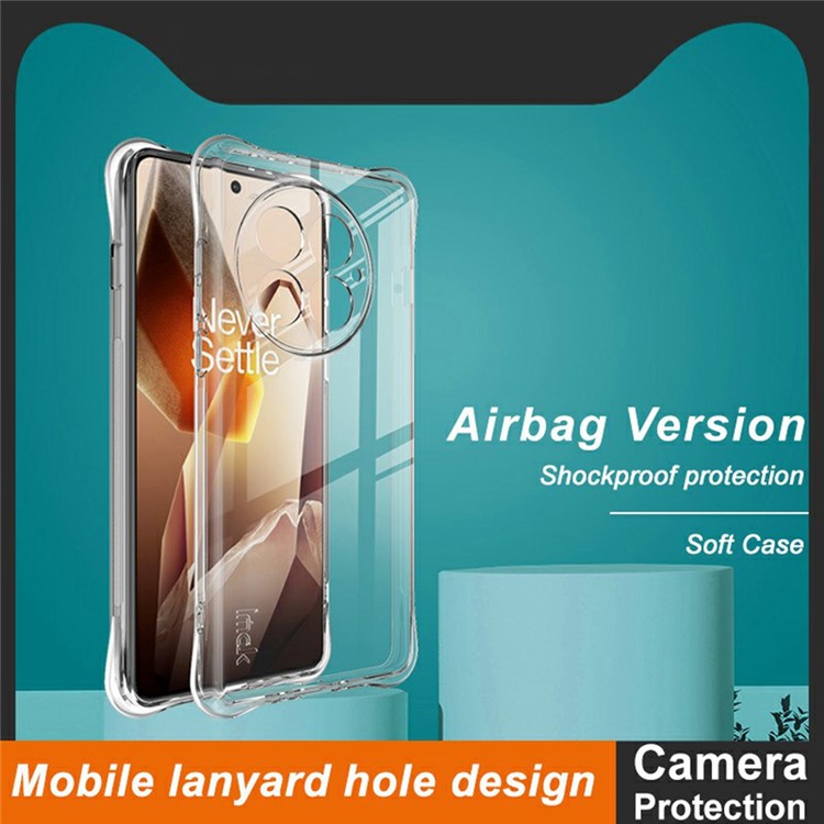 IMAK For OnePlus 13 Case TPU Phone Cover Airbag Shockproof Protection - Transparent