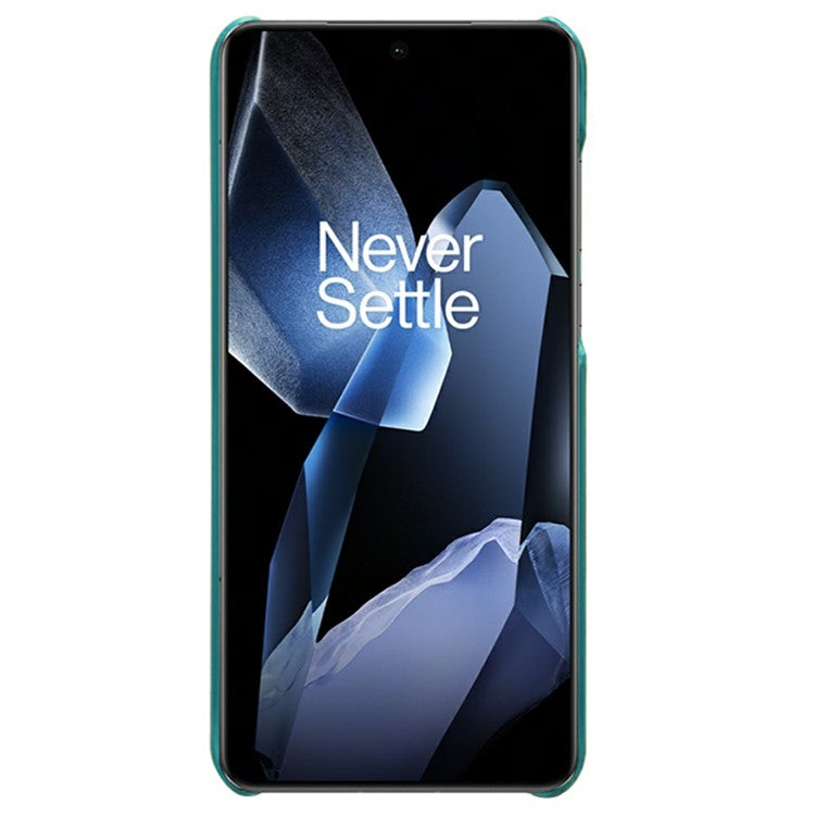 For OnePlus 13 Case Dual Card Slots PU Leather + Hard PC Phone Cover - Green