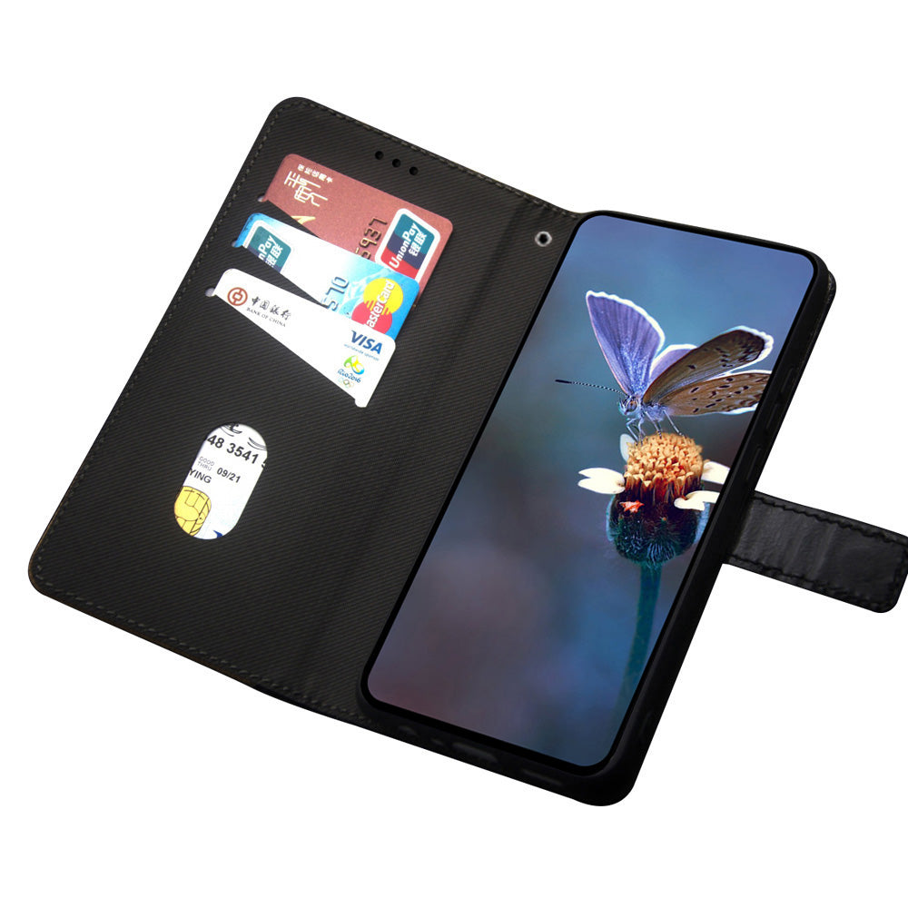 IDEWEI For Samsung Galaxy A16 4G / 5G Case Card Slots Splicing Color Leather Phone Cover - Black