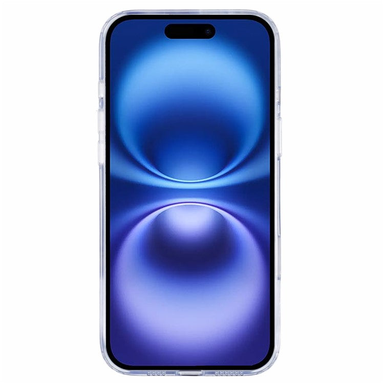 For iPhone 16 Plus Clear Case Magnetic Kickstand PC+TPU Phone Cover with Camera Control Button