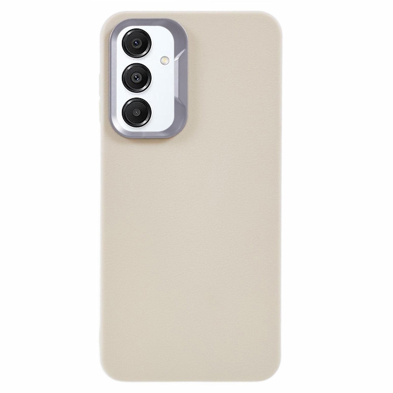 For Samsung Galaxy A16 5G  /  4G Case Leather Textured TPU Shockproof Phone Cover - White