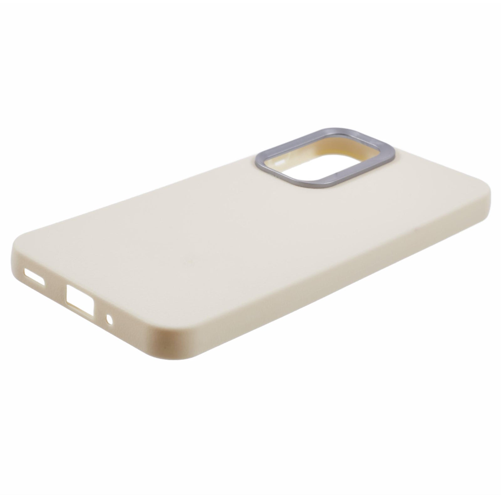 For Samsung Galaxy A16 5G  /  4G Case Leather Textured TPU Shockproof Phone Cover - White