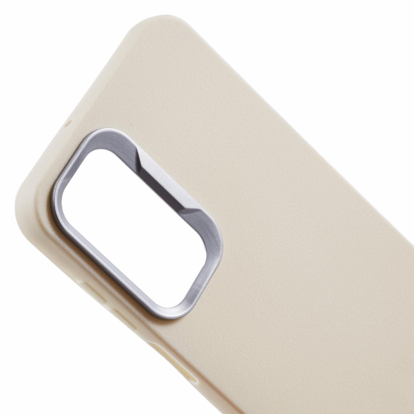 For Samsung Galaxy A16 5G  /  4G Case Leather Textured TPU Shockproof Phone Cover - White