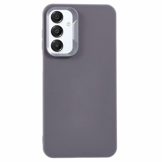 For Samsung Galaxy A16 5G  /  4G Case Leather Textured TPU Shockproof Phone Cover - Grey