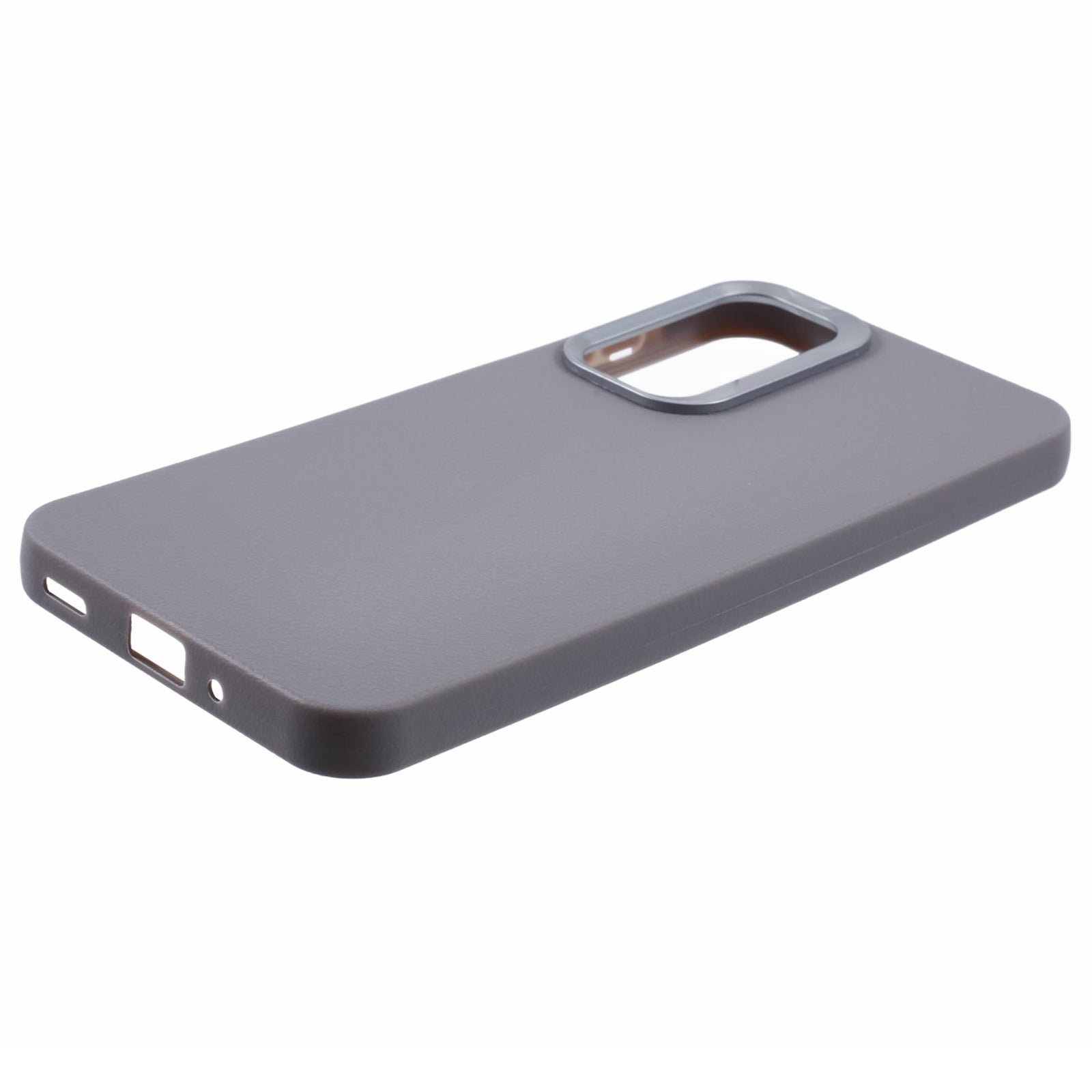 For Samsung Galaxy A16 5G  /  4G Case Leather Textured TPU Shockproof Phone Cover - Grey