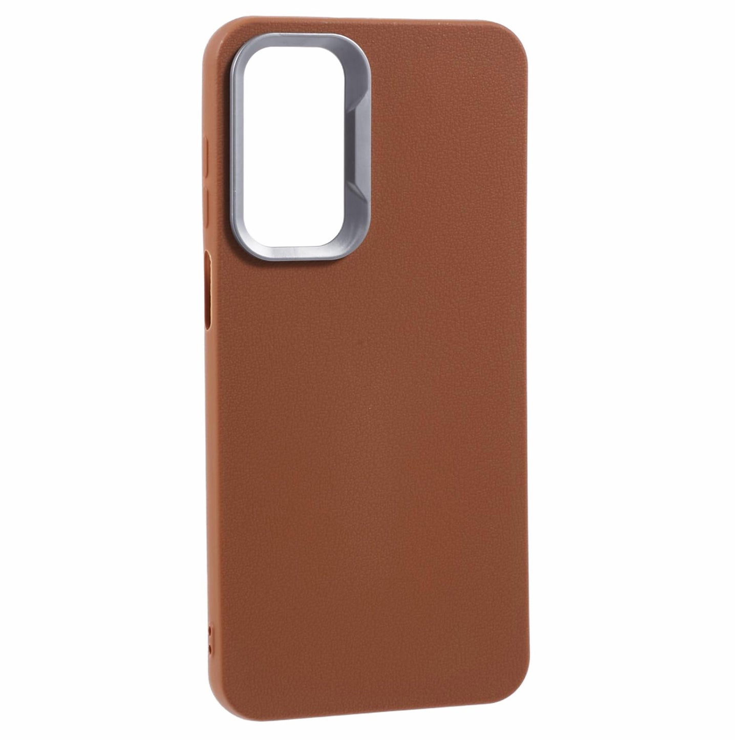 For Samsung Galaxy A16 5G  /  4G Case Leather Textured TPU Shockproof Phone Cover - Brown