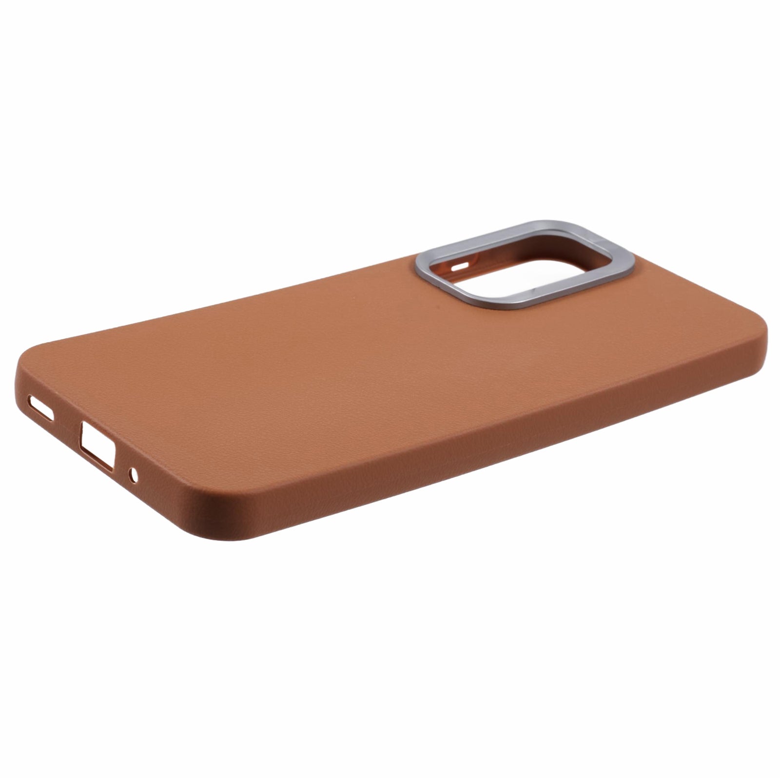 For Samsung Galaxy A16 5G  /  4G Case Leather Textured TPU Shockproof Phone Cover - Brown