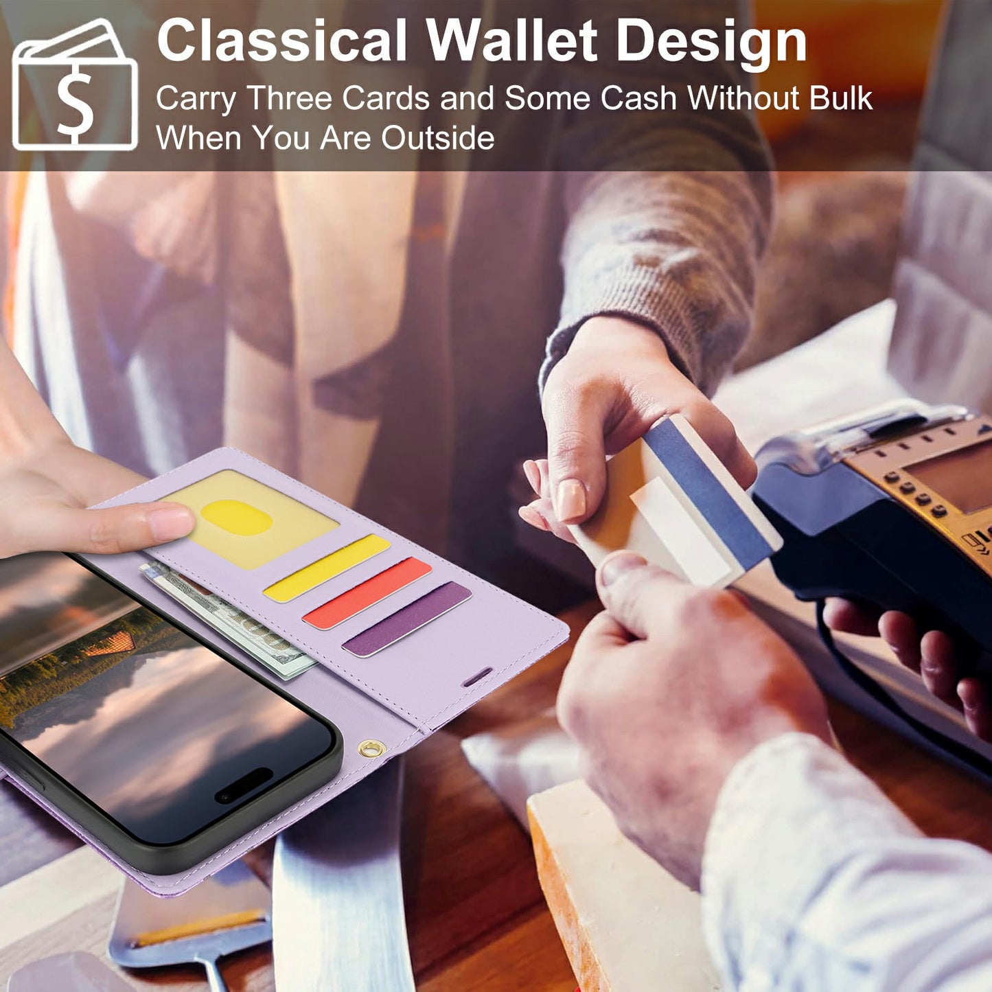 For Samsung Galaxy A16 4G / 5G Case with Hand Strap Flower Imprint Leather Wallet Phone Cover - Purple