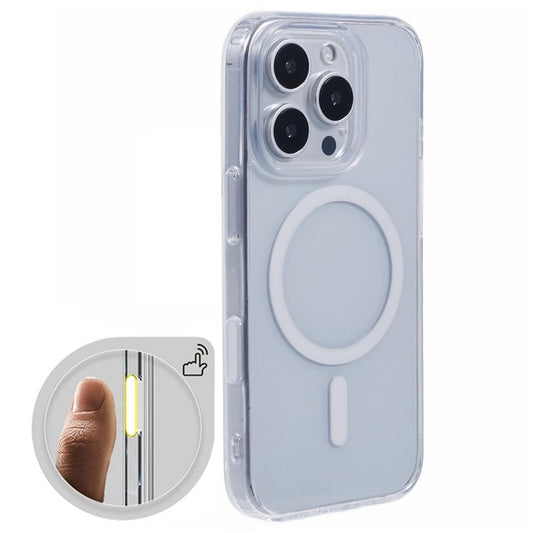 For iPhone 16 Pro Clear Case Compatible with MagSafe TPU+PC Back Cover