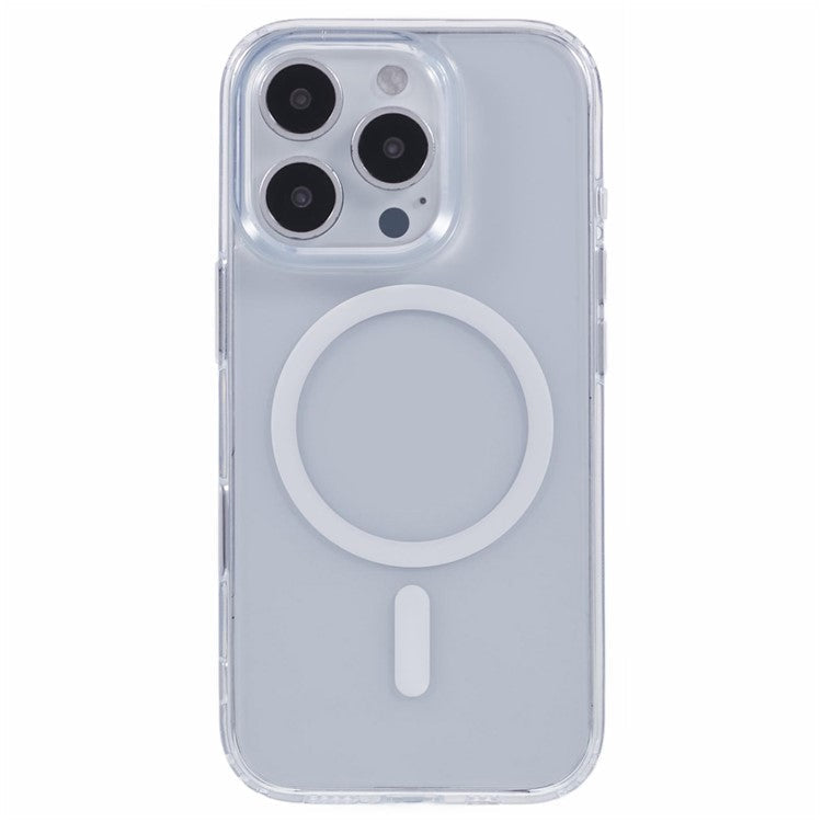 For iPhone 16 Pro Clear Case Compatible with MagSafe TPU+PC Back Cover
