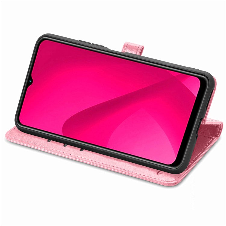 Leather Phone Case For Xiaomi Redmi 14C 4G / 14R 5G / Poco C75 4G Wallet Flip Phone Cover Cute Cat Dog Pattern - Pink