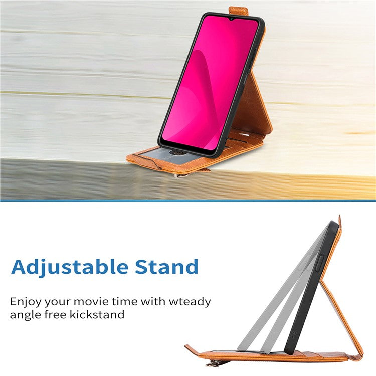 For Xiaomi Poco C75 4G / Redmi 14R 5G / 14C 4G Case Zipper Wallet Phone Leather Cover Vertical Flip Closing - Black