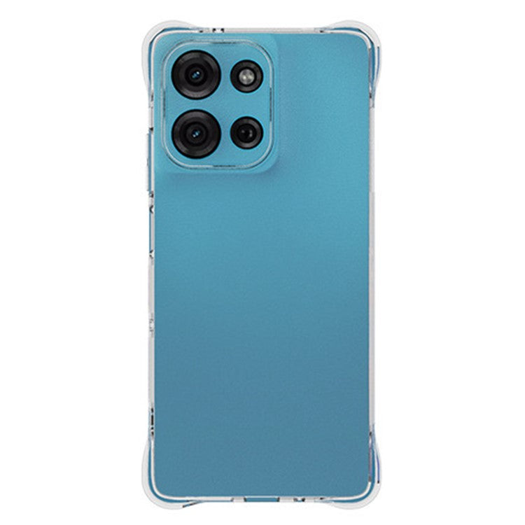 WANLONFENG WL Series for Motorola Moto G75 5G TPU Case 2.0mm Phone Cover with Tempered Glass Film