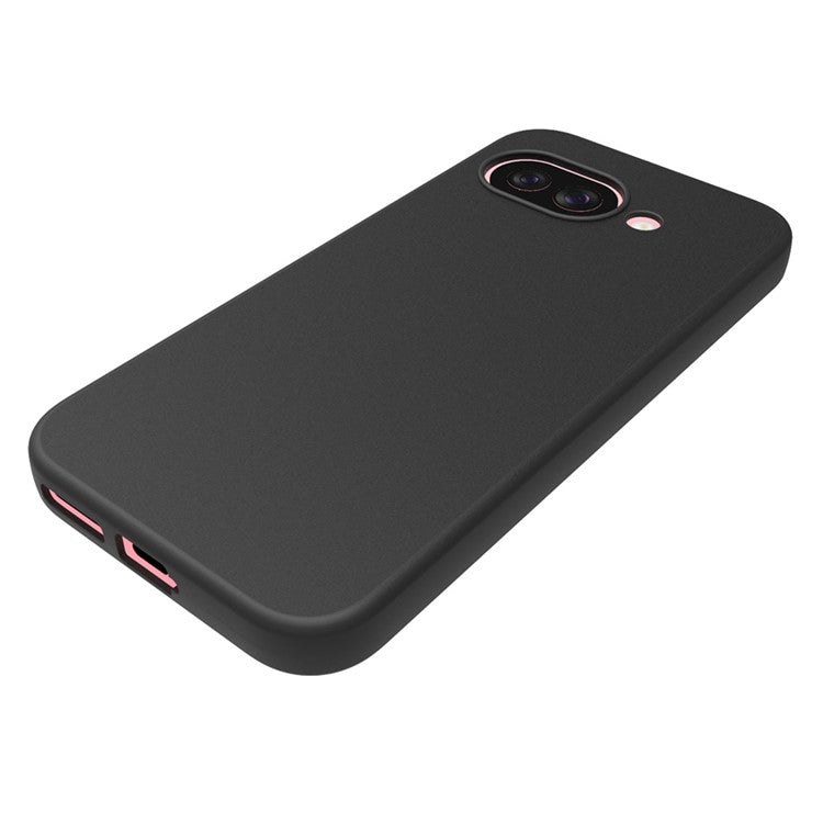 10Pcs / Pack For Google Pixel 9a Case Anti-Fingerprint Soft TPU Protective Cover - Black