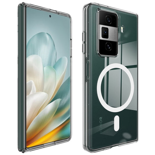 For Honor Magic Vs3 5G Clear Case TPU+Acrylic Magnetic Phone Cover Compatible with MagSafe