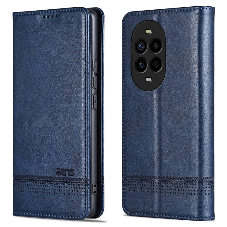 AZNS For Huawei nova 13 Pro 5G Case Cowhide Texture PU Leather Wallet Phone Cover - Blue
