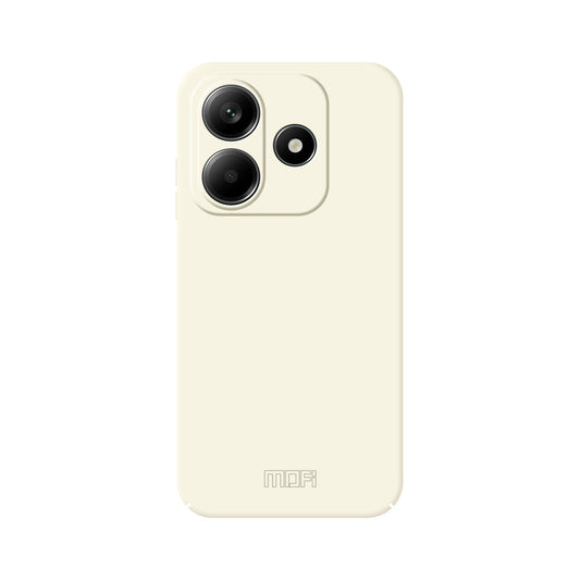 For Xiaomi Redmi Note 14 5G MOFI JK Qin Series Skin-Touch Matte Phone Case Acrylic+TPU Shockproof Cover - Beige