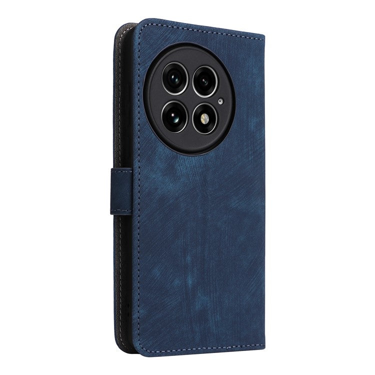 For OnePlus 13 Wallet Phone Case RFID Blocking PU Leather Flip Cover Stand View - Blue