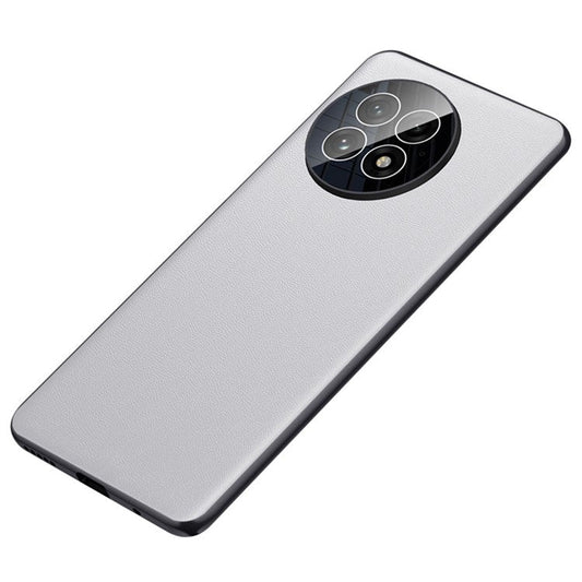 For OnePlus 13 Case Drop Resistant PU Leather+TPU Phone Cover - Grey