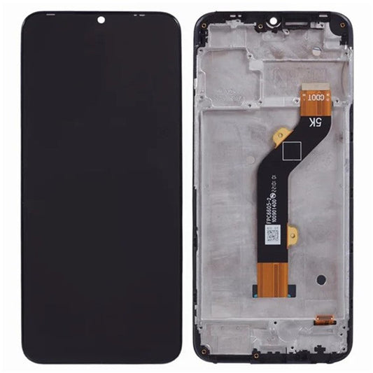 For TECNO Spark Go 2022 4G KG5 Grade C LCD Screen and Digitizer Assembly + Frame Part  (Without Logo)