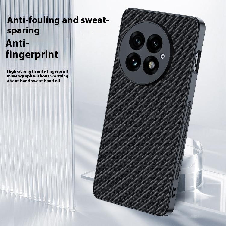 For OnePlus 13 Case Carbon Fiber Texture Ultra Slim PC Phone Cover - Carbon Fiber