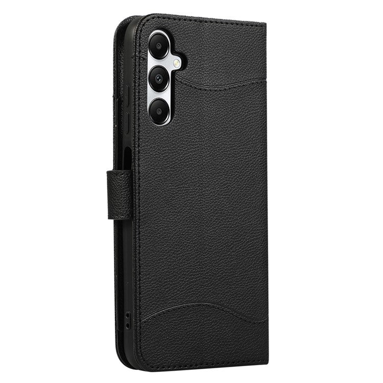 For Samsung Galaxy A54 5G Leather Phone Case with Card Holder, Wallet, Straps Protective Flip Cover - Black