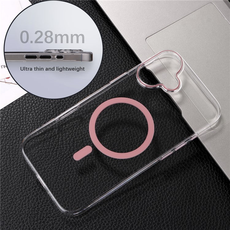 For iPhone 16 Plus Magnetic Case Compatible with MagSafe 1.0mm Ultra Thin PC Back Cover - Blue