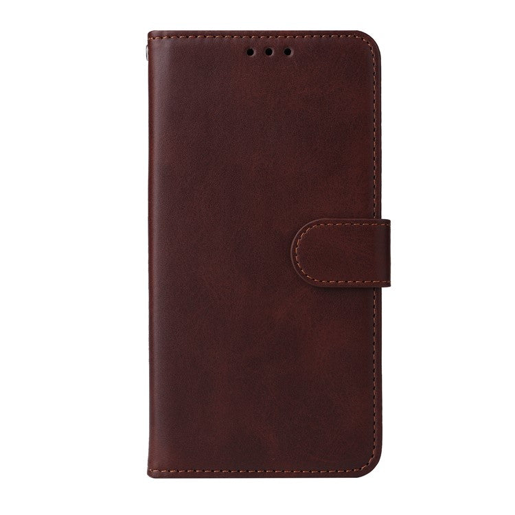 For Infinix Hot 50i 4G / Smart 9 4G Case Wallet PU Leather Folio Flip Phone Cover - Brown