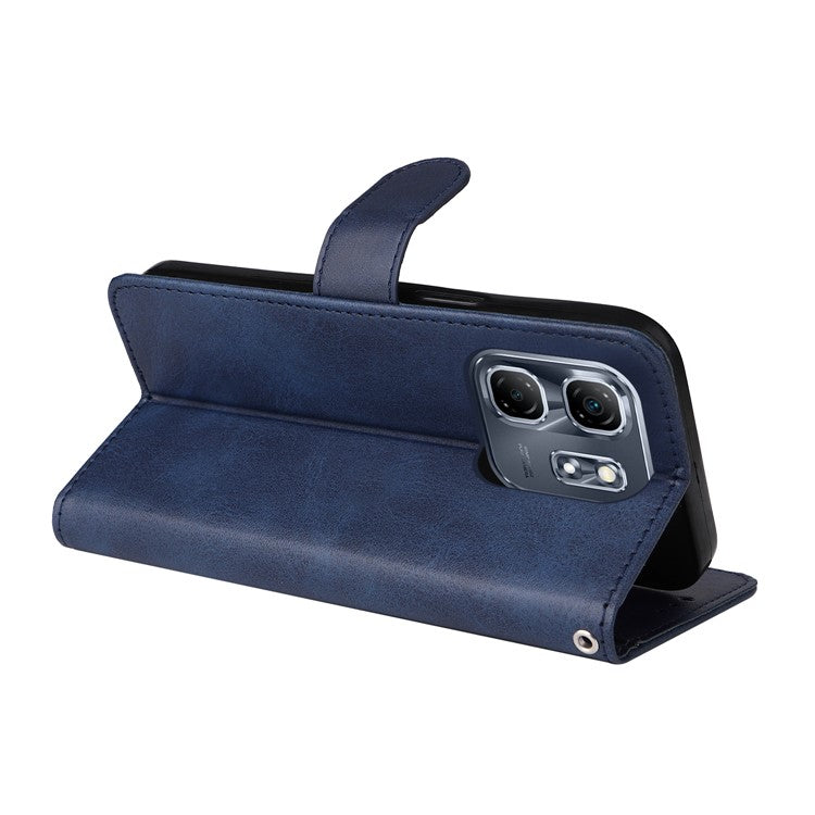 For Infinix Hot 50i 4G / Smart 9 4G Case Wallet PU Leather Folio Flip Phone Cover - Blue