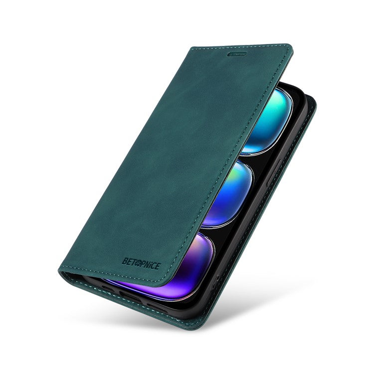 BETOPNICE 003 For Infinix Hot 50i 4G / Smart 9 4G Wallet Case Leather Phone Cover with Stand - Green