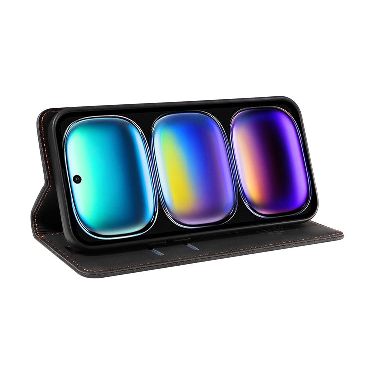 BETOPNICE 003 For Infinix Hot 50i 4G / Smart 9 4G Wallet Case Leather Phone Cover with Stand - Black