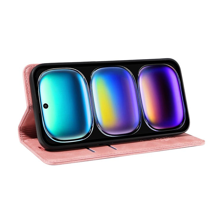 BETOPNICE 003 For Infinix Hot 50i 4G / Smart 9 4G Wallet Case Leather Phone Cover with Stand - Pink