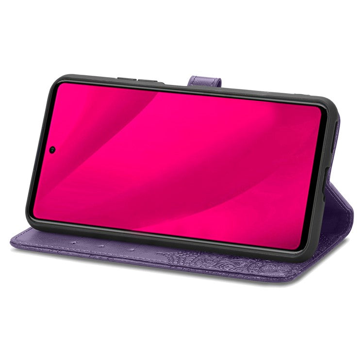 For Infinix Smart 9 4G Wallet Case Mandala Flower Leather Phone Cover Stand View - Purple