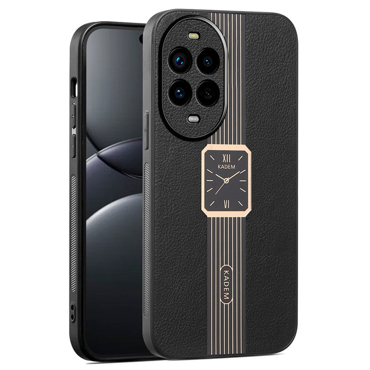 KADEM For Huawei nova 13 Pro 5G Case Leather+TPU+Acrylic Anti-Scratch Phone Cover - Black