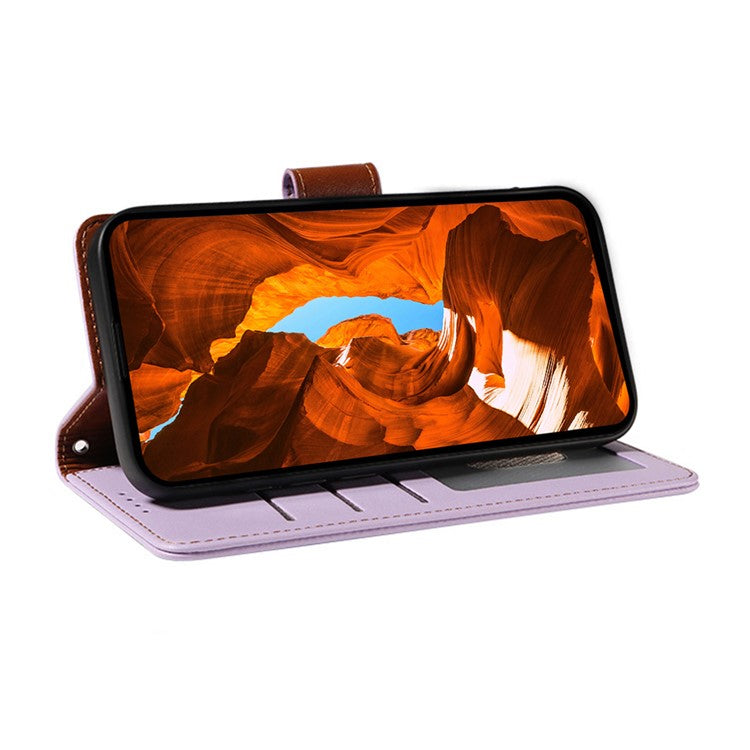 For Google Pixel 9 Case RFID Blocking Leather Wallet Flip Phone Cover with Wrist Strap - Purple