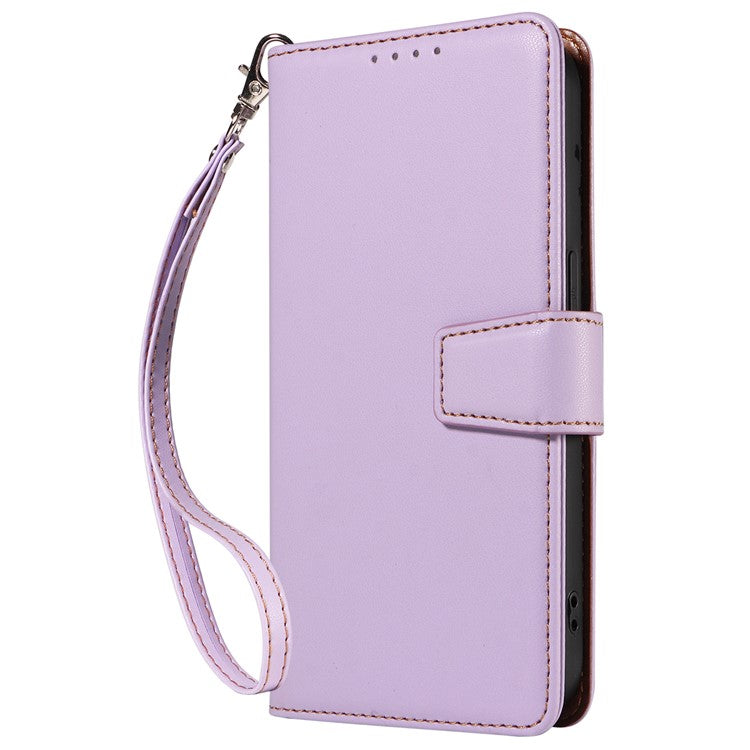 For Google Pixel 9 Case RFID Blocking Leather Wallet Flip Phone Cover with Wrist Strap - Purple