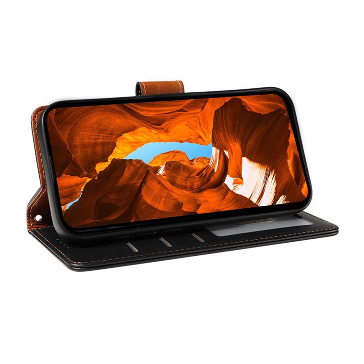 For Google Pixel 8 Pro Case RFID Blocking Leather Wallet Flip Phone Cover with Wrist Strap - Black