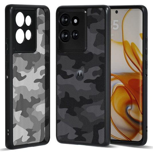 IBMRS For Motorola Edge 50 5G Case TPU + PC Heavy Duty Shockproof Phone Cover Camera Protection - Artistic Camouflage