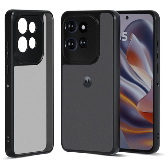 IBMRS For Motorola Edge 50 Neo 5G / S50 5G Case TPU + PC Heavy Duty Shockproof Phone Cover Camera Protection - Matte Black