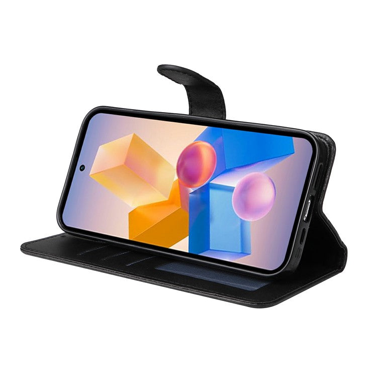 Wallet Case for Infinix Smart 8 Plus / Smart 8 Pro 4G / Smart 8 4G / Hot 40i / TECNO Spark 20 / Spark Go 2024 4G Leather Phone Cover - Black