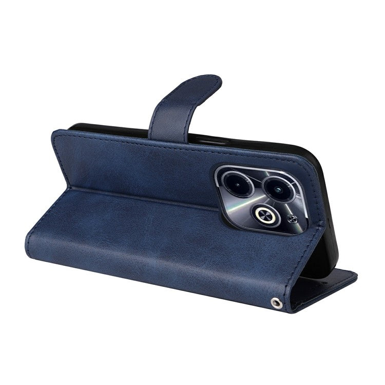 Wallet Case for Infinix Smart 8 Plus / Smart 8 Pro 4G / Smart 8 4G / Hot 40i / TECNO Spark 20 / Spark Go 2024 4G Leather Phone Cover - Blue