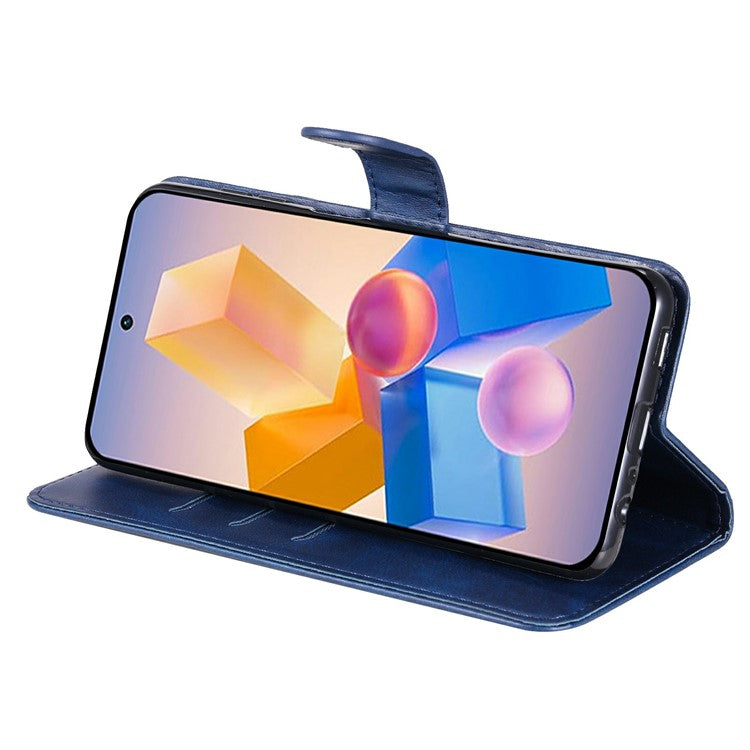 Zipper Wallet Case for Infinix Smart 8 Plus / Smart 8 Pro 4G / Smart 8 4G / Hot 40i / TECNO Spark 20 / Spark Go 2024 4G Leather Cover - Blue