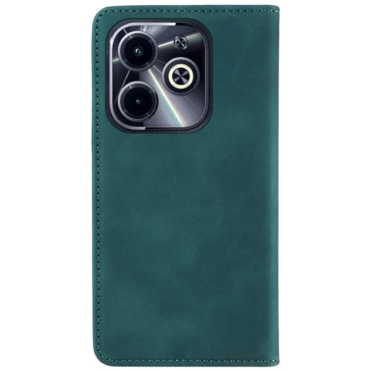 BETOPNICE 003 Wallet Case for Infinix Smart 8 Plus / Smart 8 Pro 4G / Smart 8 4G / Hot 40i / TECNO Spark Go 2024 4G Leather Phone Cover - Green