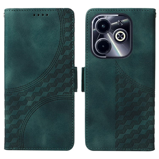 Leather Case for Infinix Smart 8 Plus / Smart 8 Pro 4G / Smart 8 4G / Hot 40i / TECNO Spark 20 / Spark Go 2024 4G Phone Cover - Green