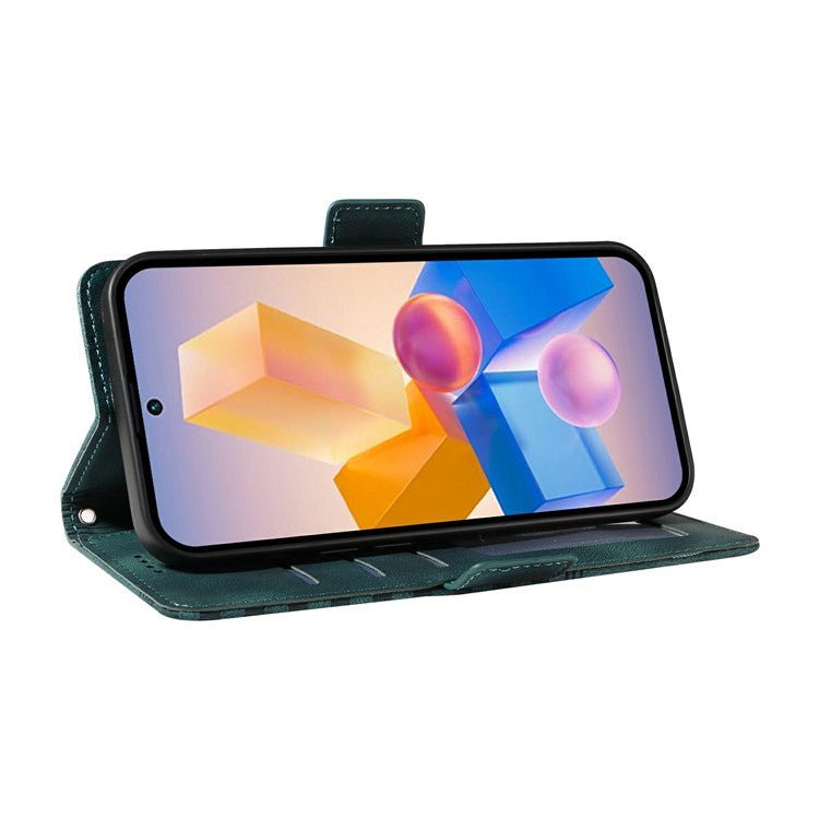 Leather Case for Infinix Smart 8 Plus / Smart 8 Pro 4G / Smart 8 4G / Hot 40i / TECNO Spark 20 / Spark Go 2024 4G Phone Cover - Green