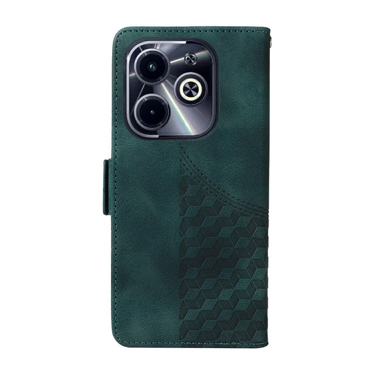 Leather Case for Infinix Smart 8 Plus / Smart 8 Pro 4G / Smart 8 4G / Hot 40i / TECNO Spark 20 / Spark Go 2024 4G Phone Cover - Green