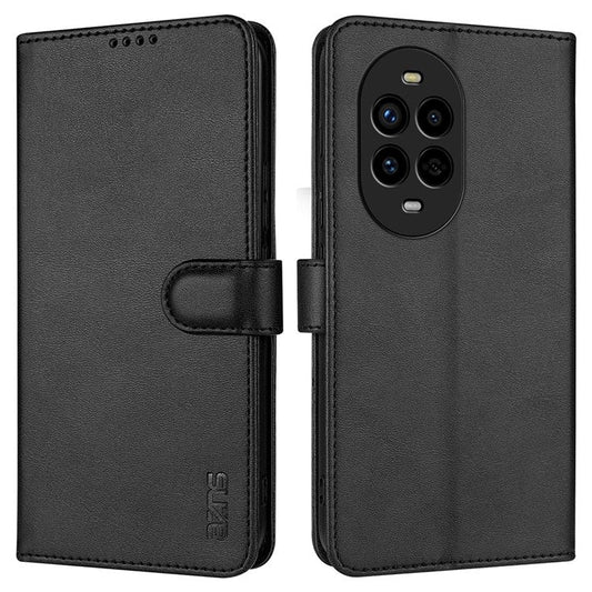 AZNS For Huawei nova 13 Pro 5G Case PU Leather Wallet Phone Cover - Black
